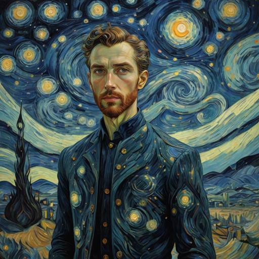 Dreamlike Vision in Van Gogh Style Dreamlike Vision in Van Gogh Style