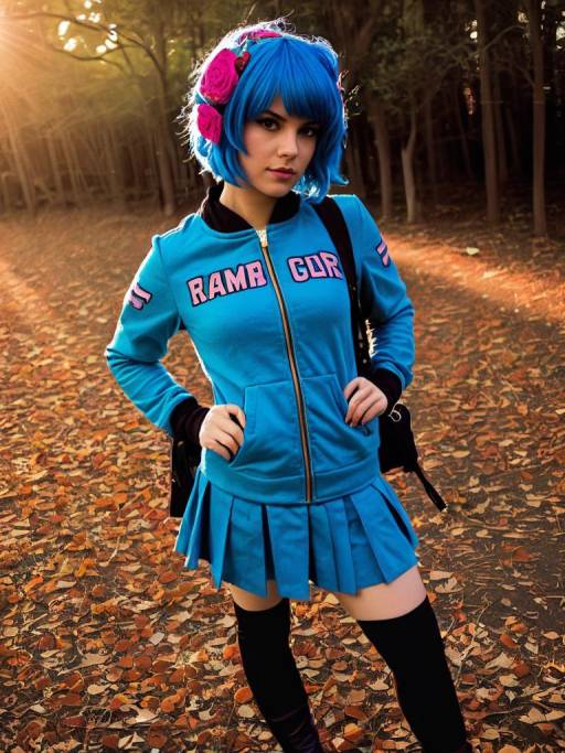 Realistic Man Cosplaying as Ramona Flowers