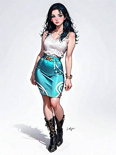 Stylish Woman in Casual Chic Attire