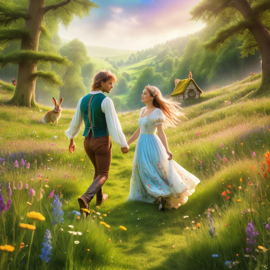 Romantic Fairytale Meadow Moment