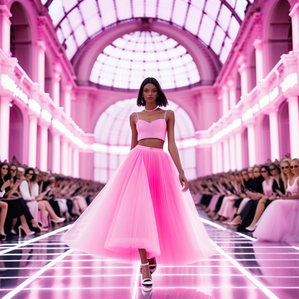 Chic Pastel Fashion at Le Grand Palais