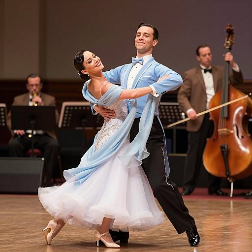 Elegant Ballroom Dance Performance Capture