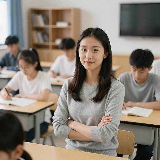 Classroom Scene with Engaged Students