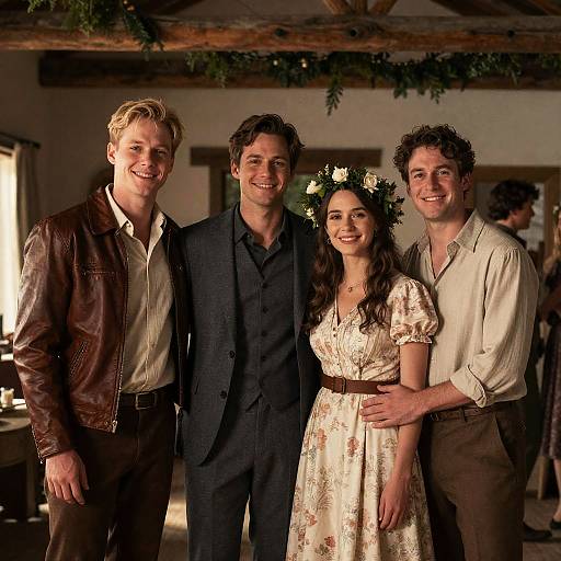 Cozy Gathering in Rustic Indoor Setting