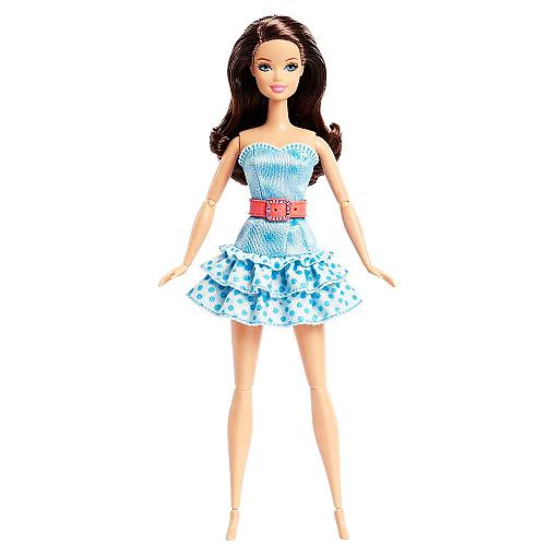 Barbie Doll in Baby Blue Miniskirt