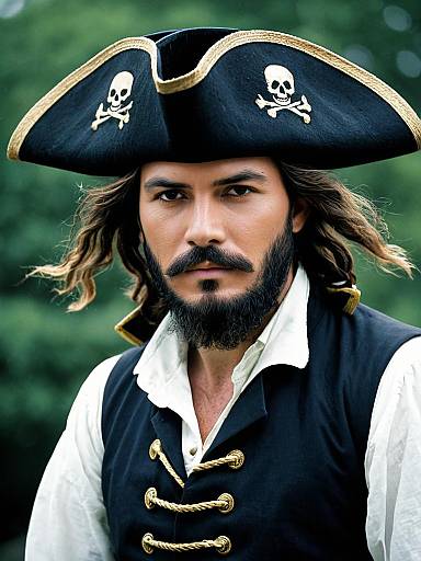 Realistic Pirate Costume Portrait