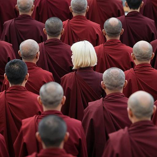 Monks and Females: A Striking Contrast