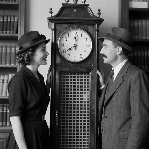 Vintage Romance by the Clock Machine