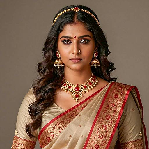 Elegant Indian Woman in Traditional Attire