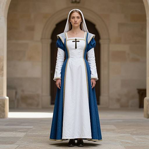 Medieval Woman in Servant Costume