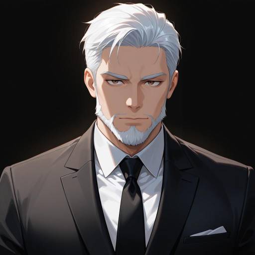 Charismatic Man in Formal Attire Charismatic Man in Formal Attire