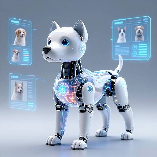 Futuristic AI Robotic Dog Design