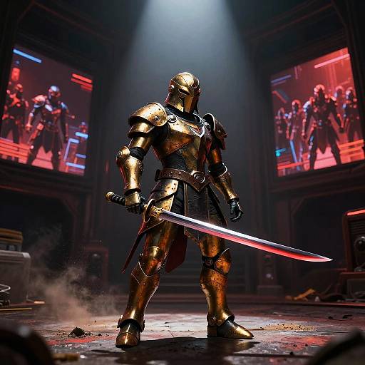 Post-Apocalyptic Android Gladiator