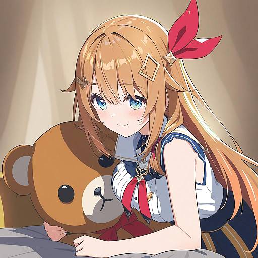 Illustration of Ankimo (tokino sora), hololive in the style of Errant