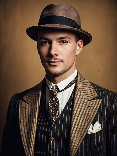 1920s Fashion Festival Portrait