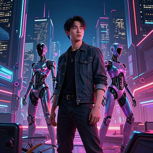 Futuristic Cyberpunk Movie Poster Design