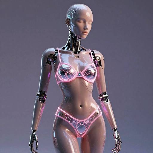 Futuristic Sexy AI Lingerie Showcase