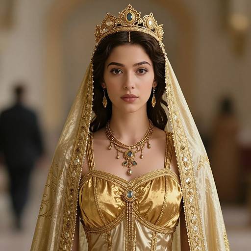 Realistic Gold Madonna Costume Portrait