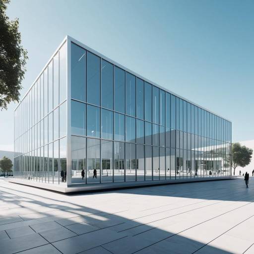 Minimalist SANAA Gallery Architectural Render