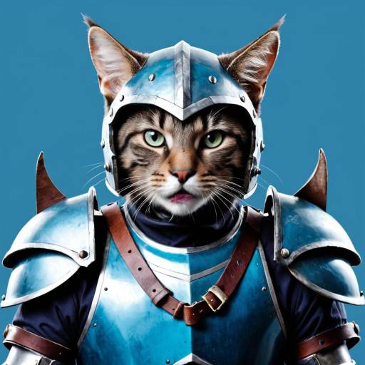 Cat in Knight Armor
