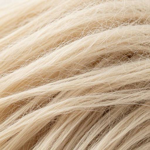 Macro Wool Hair Texture Close-Up