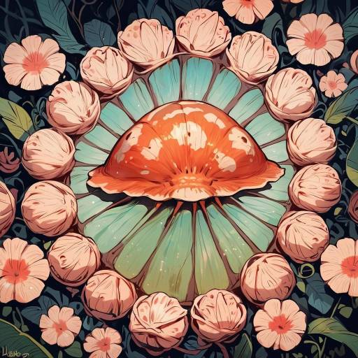 Whimsical Turtle in a Magical Lagoon
