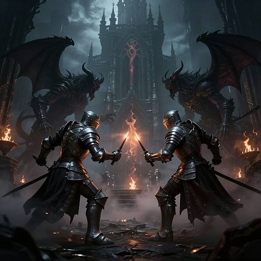 Dark Fantasy Battle: Knights vs Demons