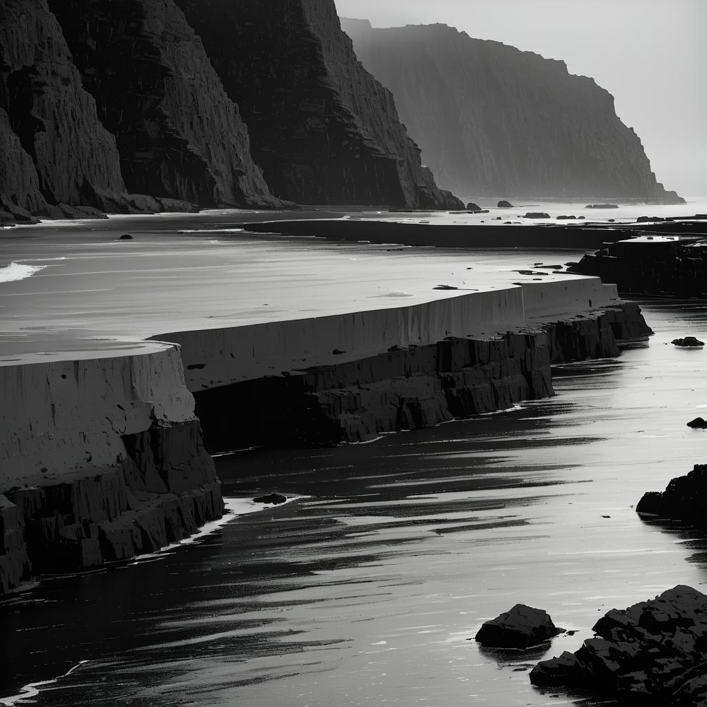 Misty Morning at a Secluded Cove