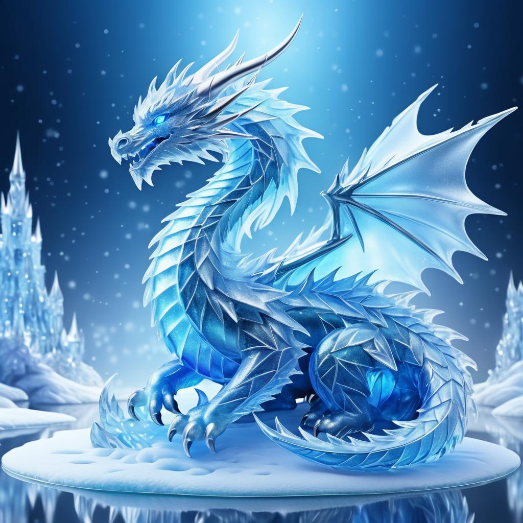 Majestic Ice Dragon in Mystic Frost