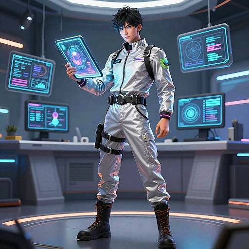 Futuristic Concept Designer in Neon