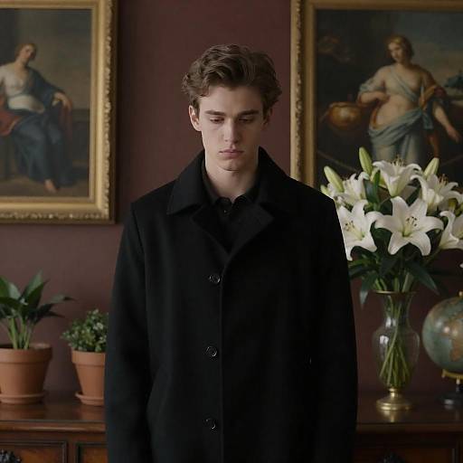 Serious Portrait of a Young Man