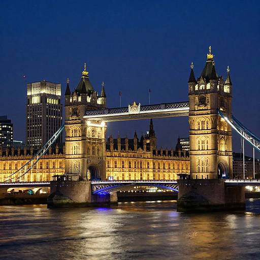London Nightscape Horizontal Photo
