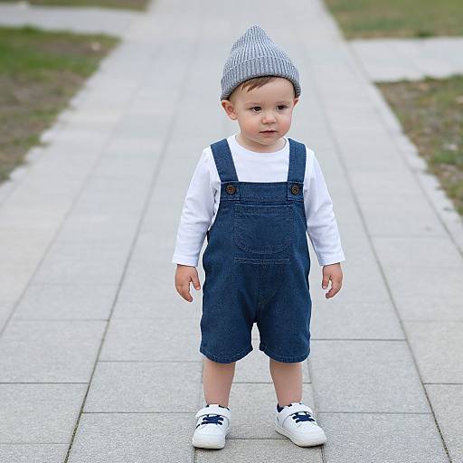 Toddler Boy in Costume Hat