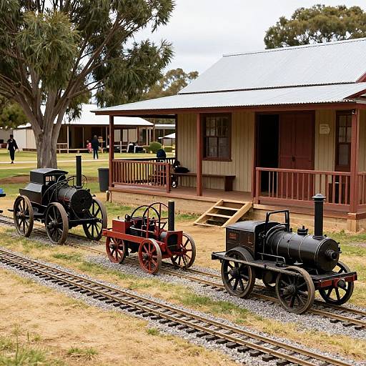 Miniature Vintage Trains at Heritage Village