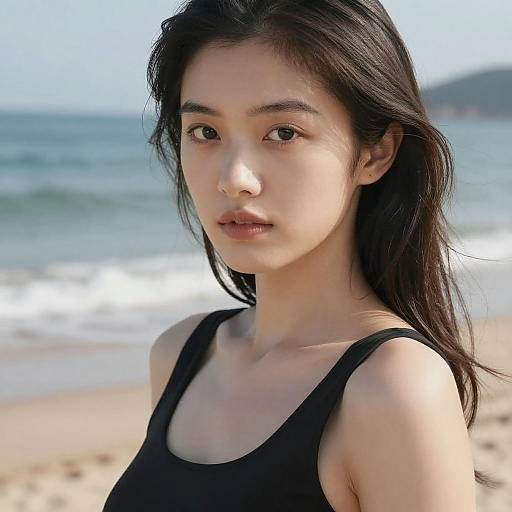 Close-Up of Aletta Ocean at the Beach