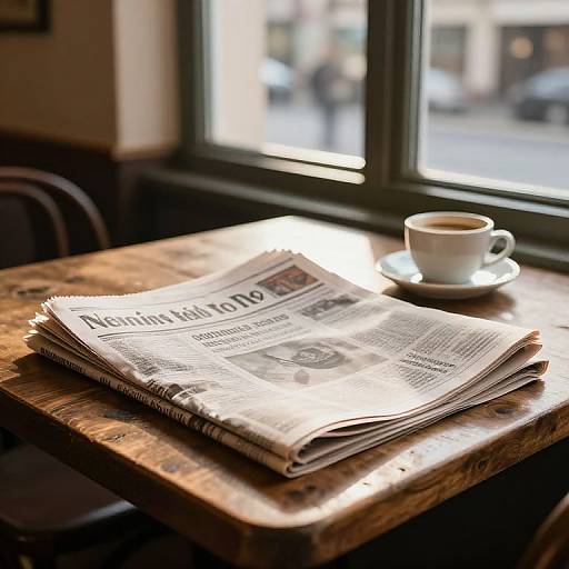 Cozy European Café Morning Scene