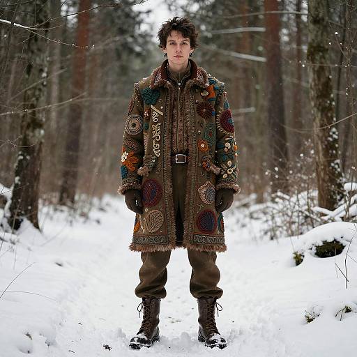 Detailed Psychological Portrait of Forest Hunter