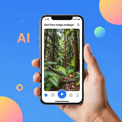 Smartphone AI Image Enlarger Demo