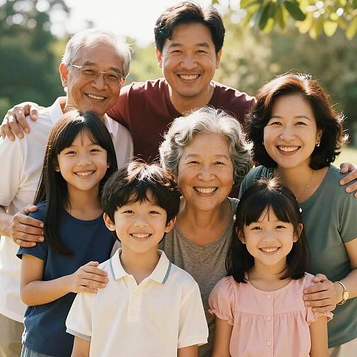 Diverse Family Photos in Natural Light