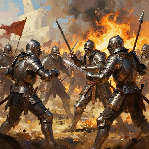 Ancient Battlefield Warriors Clash