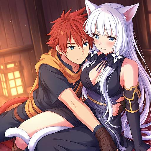 Illustration of Monk (final fantasy), final fantasy in the style of Sekina