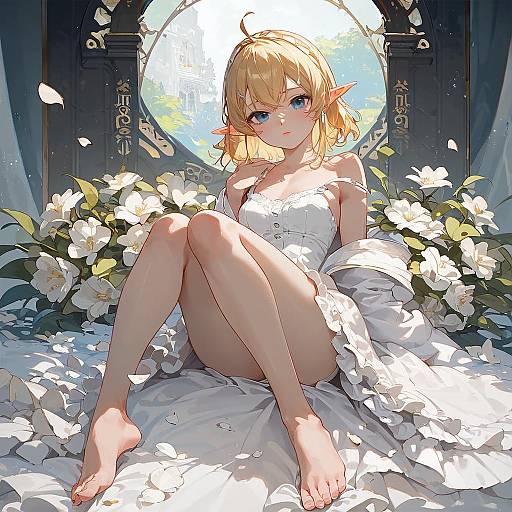 Sylphiette Elf Sitting Aesthetic Portrait