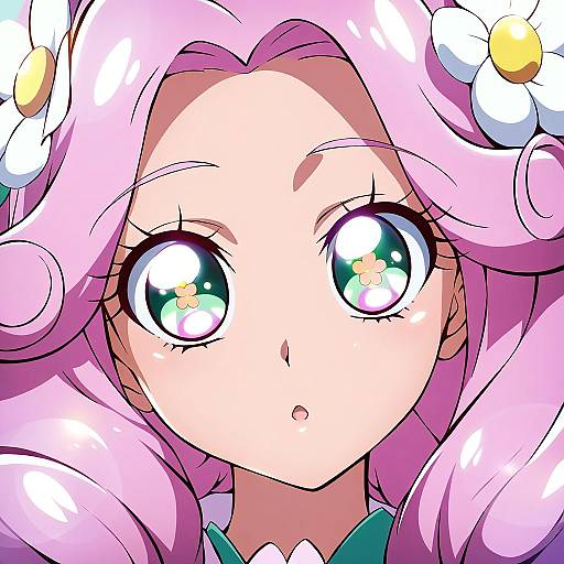 Illustration of Hanami kotoha, precure in the style of Blue-senpai