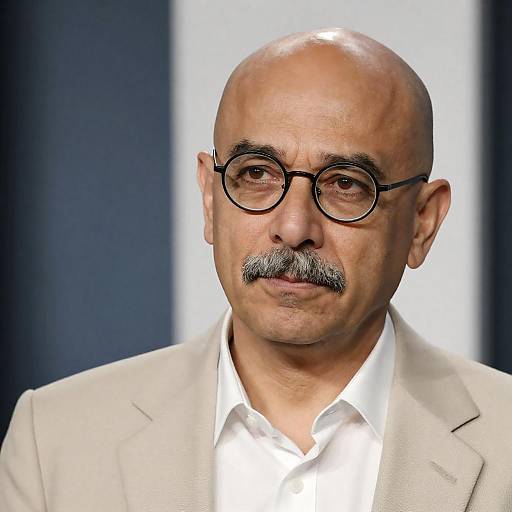 Focused Middle-Aged Man in Suit