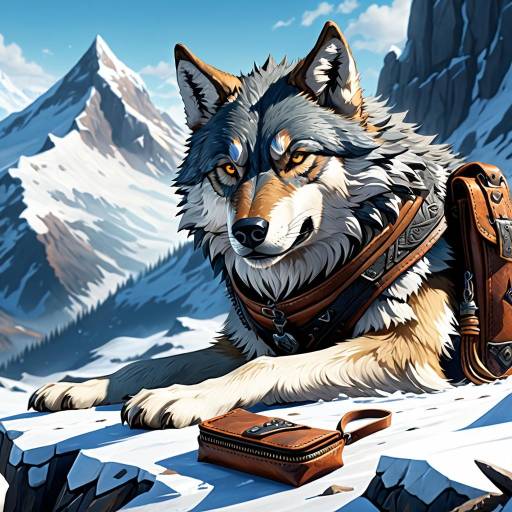 Fenrir the Rugged Wolf in Dark Fantasy Fenrir the Rugged Wolf in Dark Fantasy