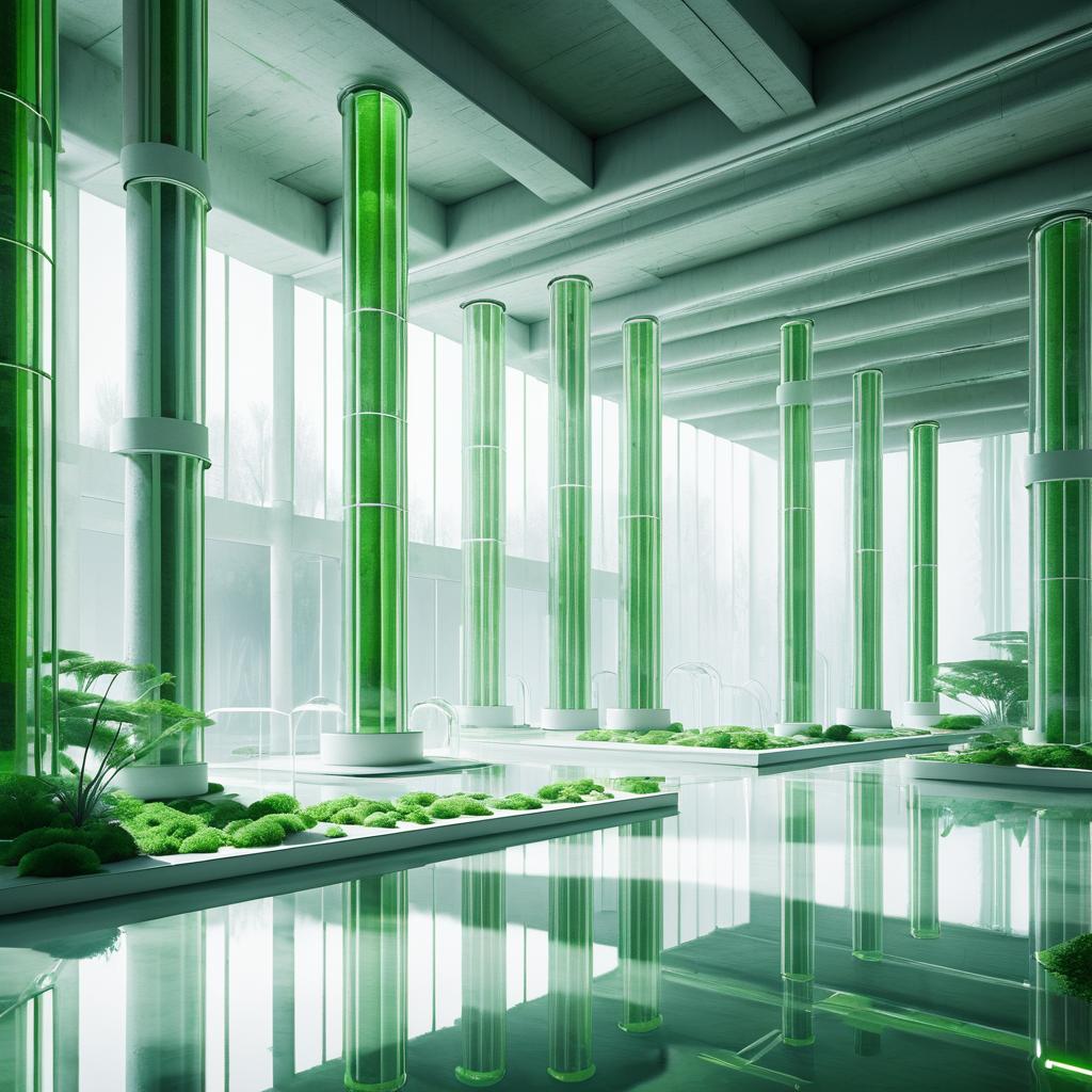 Futuristic Sci-Fi Algae Research Lab Design