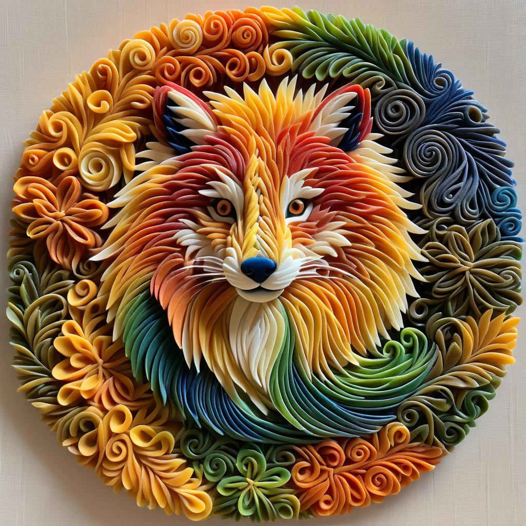 Pasta Art: Detailed Animal Sculpture