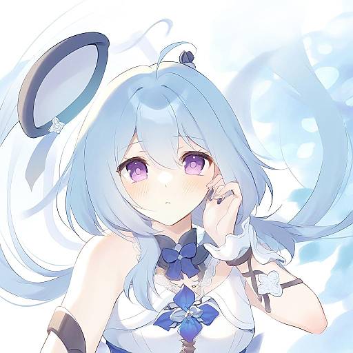 Illustration of Griseo, honkai (series) in the style of Komi zumiko