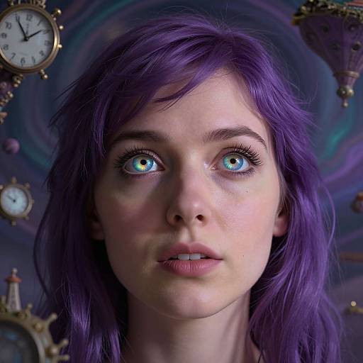 Surreal Woman's Dreamscape Portrait