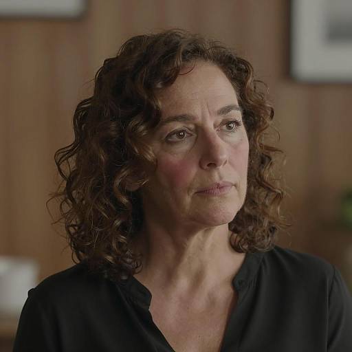 Portrait of a Middle-Aged Woman Indoor